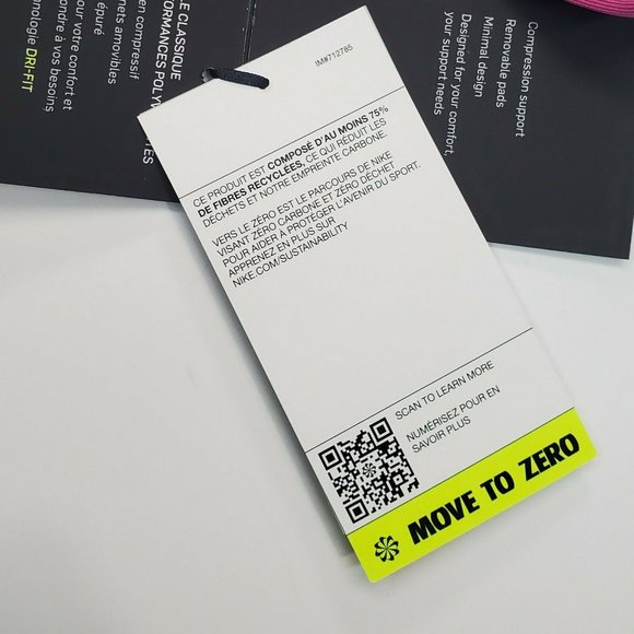 Nike Swoosh Clash Bra Women's Plus Size Dri-Fit Running Training Pink DB4687-665 - Picture 7 of 11